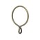 Ivilon Drapery Eyelet Curtain Rings - 1.7" Ring for Curtain Hook Pins, Set of 14 - Satin Nickel