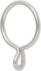 Ivilon Drapery Eyelet Curtain Rings - 1.7" Ring for Curtain Hook Pins, Set of 14 - Satin Nickel