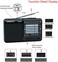 XHDATA XHDATA D-328 Portable Radio FM AM SW Band Media Speaker MP3 Player Support TF Card (D-328
