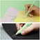 سكين Excel Blades Fit Grip من Excel Blade - سكين حاد للغاية بشفرة فولاذية كربونية ذات حافة مائلة ومقبض مطاطي مريح - أداة قطع خفيفة الوزن للقطع والتشذيب الدقيق - أخضر