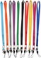 YOUOWO Lanyard Neck Office Nylon Woven Lanyards for id Holder 10 Colors Straps ID Badges Holders Key Kids ID Name Badge,Keys,Cell Phone USB Stick Whistles Grey Purple,Black Blue Green Orange Lanyard S