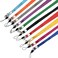 YOUOWO Lanyard Neck Office Nylon Woven Lanyards for id Holder 10 Colors Straps ID Badges Holders Key Kids ID Name Badge,Keys,Cell Phone USB Stick Whistles Grey Purple,Black Blue Green Orange Lanyard S