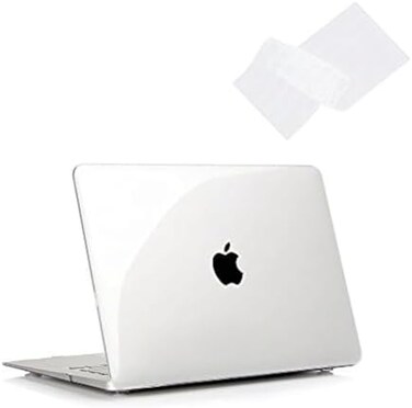 غطاء حماية صلب رفيع قابل للتركيب بسهولة وغطاء لوحة مفاتيح متوافق مع ماك بوك 12 بوصة A1534 من روبان (شفاف تمامًا، ماك بوك 12 بوصة A1534)