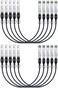 H!Fiber H!Fiber SFPCable, 10G SFPDAC, 0.5m (0.5mPassive Direct Connect Copper Twinax Cable for Cisco SFP-H10GB-CU0.5M, Ubiquiti UniFi UC-DAC-SFP, Meraki, Mikrotik, Intel, Fortinet, Netgear,