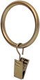 Ivilon Drapery Curtain Clip Rings - Clips Ring for Panels 1.7", Set of 14 Warm Gold