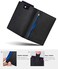 SERMAN BRANDS - Wallets for Men Slim Mens leather RFID Blocking Minimalist Card Front Pocket Bifold Travel Thin, Charcoal Black 5.0, Slim