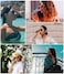 نظارات شمسية من تصميم فيسيدي، بتصميم كلاسيكي، شكل بتلات صغيرة، ذراع مقوس B2298