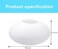 TopAAA White Round Paper lantern 16&rdquo;, Chinese Japanese Pendant Hanging Lamp Shade Easy to assemble (White-16inch-2PCS