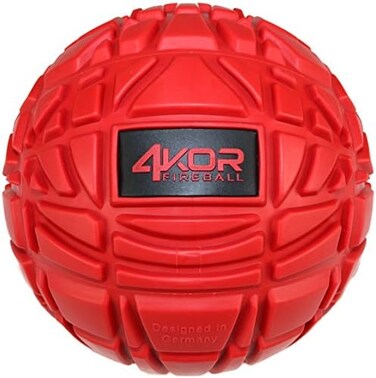4KOR Fitness Massage Ball for Deep Tissue Muscle Recovery, Perfect for Myofascial Release and Trigger Point Therapy (12 Centimeter Diameter
