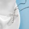 Carleen Sterling Silver Prong Setting Cubic Zirconia Cross Pendant Necklace for Women Girls with 18 Inch Sterling Silver Chain