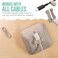 Smartish Cable Wrangler - Magnetic Cable ManagerCord Organizer for Desk or Nightstand - Lightly Toasted Beige