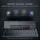 Geyes Folding Bluetooth Keyboard, Foldable Wireless Keyboard with Portable Pocket Size, Aluminum Alloy Housing, for iPad, iPhone,Android Devices, and Windows Tablets, Laptops and Smartphones