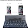 Geyes Folding Bluetooth Keyboard, Foldable Wireless Keyboard with Portable Pocket Size, Aluminum Alloy Housing, for iPad, iPhone,Android Devices, and Windows Tablets, Laptops and Smartphones