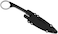 Cold Steel BirdGame 3.5" Lightweight Durable Japanese AUS8A Stainless Steel Fixed Blade Drop Point Outdoor Hunting Neck Knife, Resistant Secure-Ex Sheath