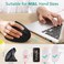 LEKVEY 7Lucky Ergonomic Mouse, Vertical Wireless Mouse - 7Lucky Rechargeable 2.4GHz Optical Vertical Mice : 3 Adjustable DPI 800/1200/1600 Levels 6 Buttons, for Laptop, PC, Computer, Desktop, Notebook