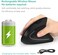 LEKVEY 7Lucky Ergonomic Mouse, Vertical Wireless Mouse - 7Lucky Rechargeable 2.4GHz Optical Vertical Mice : 3 Adjustable DPI 800/1200/1600 Levels 6 Buttons, for Laptop, PC, Computer, Desktop, Notebook