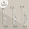 Juvale 6 Pack Mini Gun Keychains for Men: Silver Metal Pistol Key Ring Pendants (6 Assorted Designs and Sizes