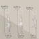 Juvale 6 Pack Mini Gun Keychains for Men: Silver Metal Pistol Key Ring Pendants (6 Assorted Designs and Sizes