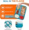 kinsho Bento BEST Lunch-box for KidsTravel Containers for Women, Adults6 Compartment Lunch Box. Leakproof School Bentobox or Meal Planning Portion Container Boxes. BPA-Free One size Blue unknown