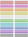 HoAoOo Key Tag Assorted Color Plastic Coded Key ID Label Tags Split Ring Keyring - with Label Window Ring Holder (200, 200 Key Tags, L
