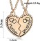 ShiQiao Gifts for Daughter Mom 2pcs Mother Daughter Split Broken Heart Pendant Necklace Set Family Mom Daughter Gifts from Mother Daughter Gold