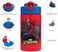 Zak Designs Marvel Kids Spout Cover and Built-in Carrying Loop Made of Plastic, Leak-Proof Water Bottle Design (16 oz, BPA-Free, Spider-Man