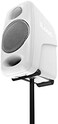 زوج مكبرات صوت IK Multimedia iLoud Micro Monitor - نظام مكبرات صوت صغير للغاية مزود بمكبري صوت مرجعيين بقوة 25 واط لكل منهما، مع محركات صوتية 3 بوصات، ومكبرات صوت عالية التردد بقبة حريرية 3/4 بوصة، وا