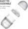 Boon Nursh Bottle, Gray/Multicolour, Packs Of 3, 4 Oz