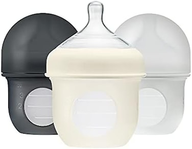 Boon Nursh Bottle, Gray/Multicolour, Packs Of 3, 4 Oz