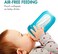 Boon B11225 REUsable Silicone Pouch, Air-Free Feeding, 8 Ounce With Stage 2 Nursh Baby Bottles, 3 Count (Pack Of 1, Blue