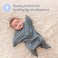 SleepingBaby Zipadee-Zip Swaddle Transition Baby Swaddle Blanket with Zipper, Cozy Baby Swaddle Wrap and Baby Sleep Sack (Medium 6-12 Months18-26 lbs, 29-33 inchesClassic Gray