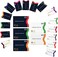 Boxiki Travel RFID Blocking Sleeves, 20-Pack Set, Color Coding System, Identity Theft Prevention RFID Card Holder And Credit Card Protector (15 Credit Card Sleeves5 Passport Holders(Navy Blue