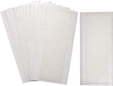 TecUnite 180 Pieces Hair Extension Tape Tabs Double Sided Tapes for Replacement,4 x 0.8cm (White
