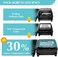 Gonex Compression Packing Cubes, 4pcs Expandable Storage Travel Luggage Bags Organizers (Deep Gray
