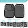Gonex Compression Packing Cubes, 4pcs Expandable Storage Travel Luggage Bags Organizers (Deep Gray