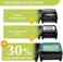 Gonex Compression Packing Cubes, 4pcs Expandable Storage Travel Luggage Bags Organizers (Green, 4 PCS Green, XLLMS