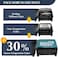 Gonex Compression Packing Cubes, 4pcs Expandable Storage Travel Luggage Bags Organizers (Purplish Blue