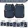 Gonex Compression Packing Cubes, 4pcs Expandable Storage Travel Luggage Bags Organizers (Purplish Blue