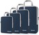 Gonex Compression Packing Cubes, 4pcs Expandable Storage Travel Luggage Bags Organizers (Purplish Blue