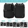 Gonex Compression Packing Cubes, 4pcs Expandable Storage Travel Luggage Bags Organizers(Black
