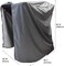 Mini Lustrous Treadmill Protective Cover - Folding Running Machine Dustproof Waterproof Cover for Indoor or Outdoor Use, 46" L x 38" W x 66" H (Gray