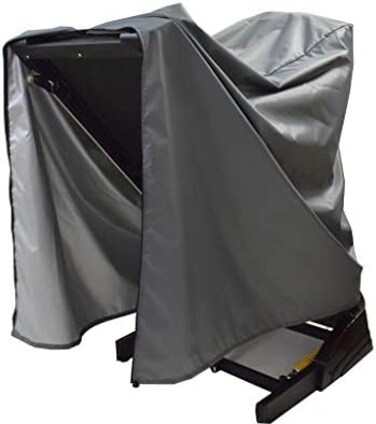 Mini Lustrous Treadmill Protective Cover - Folding Running Machine Dustproof Waterproof Cover for Indoor or Outdoor Use, 46" L x 38" W x 66" H (Gray