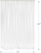 Amazer Clear Shower Curtain Liner, 72 x 84 Inches, PEVA 5G Stall Plastic Shower Curtain Liner for Bathroom with 3 Magnets, Tall Shower Curtain Liner 84 Inches Long