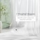 Amazer Clear Shower Curtain Liner, 72 x 84 Inches, PEVA 5G Stall Plastic Shower Curtain Liner for Bathroom with 3 Magnets, Tall Shower Curtain Liner 84 Inches Long