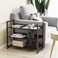 SONGMICS 3-Tier Stackable Metal Shoe Rack FlatSlant Adjustable Shoe Organiser Shelf for Closet BedroomEntryway Bronze ULMR03A