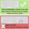 ProElife Ultra Thin Silicone Keyboard Protector Cover Skin for Apple iMac Magic KeyboardMagic Keyboard 2 U.S Layout (MLA22L/A-A1644, 2015 2016 Released(Without Numeric Keypad(Ombre Pink