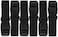 Harrier Hardware 72-inch Utility Strap with Quick-Release Buckle, Black, 6-Pack
