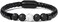 Ckysee Healing Balancing Genuine Leather Beads Bracelet Magnetic Clasp Bracelet 8.5