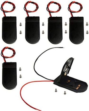 LampVPath CR2032 Battery Holder with Switch (Pack of 6- 2 x 3V