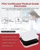 TENKER TENS EMS Unit Muscle Stimulator, 24 Modes TENS Machine for Pain ReliefMuscle Strength Rechargeable Electronic Pulse Massager with 2"x2" and 2"x4" TENS Unit Electrode Pads Sliver